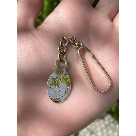 Tiffany & Co. Solid 14k Yellow Gold Key Chain Charm