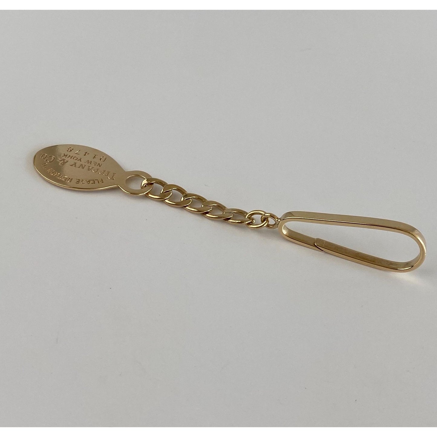 Tiffany & Co. Solid 14k Yellow Gold Key Chain Charm