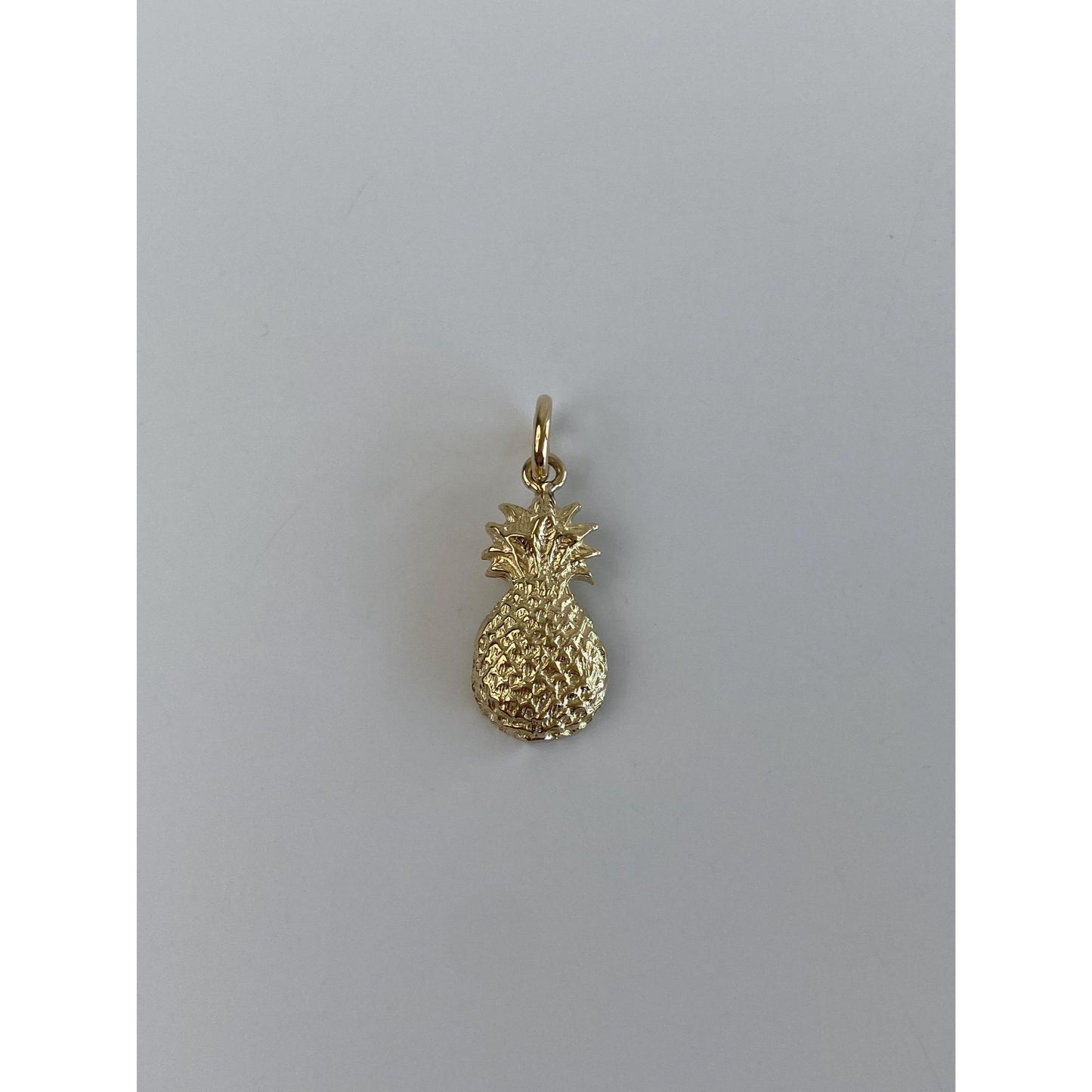 Vintage Solid 14k Yellow Gold Pineapple Charm