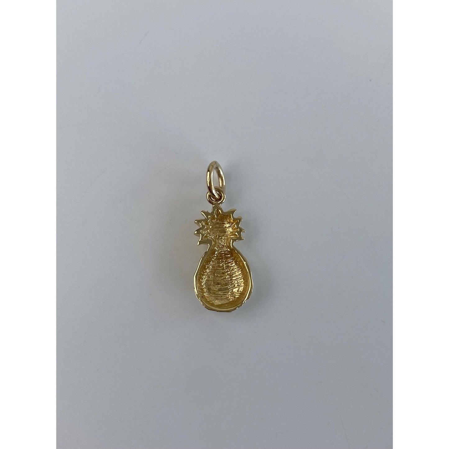 Vintage Solid 14k Yellow Gold Pineapple Charm