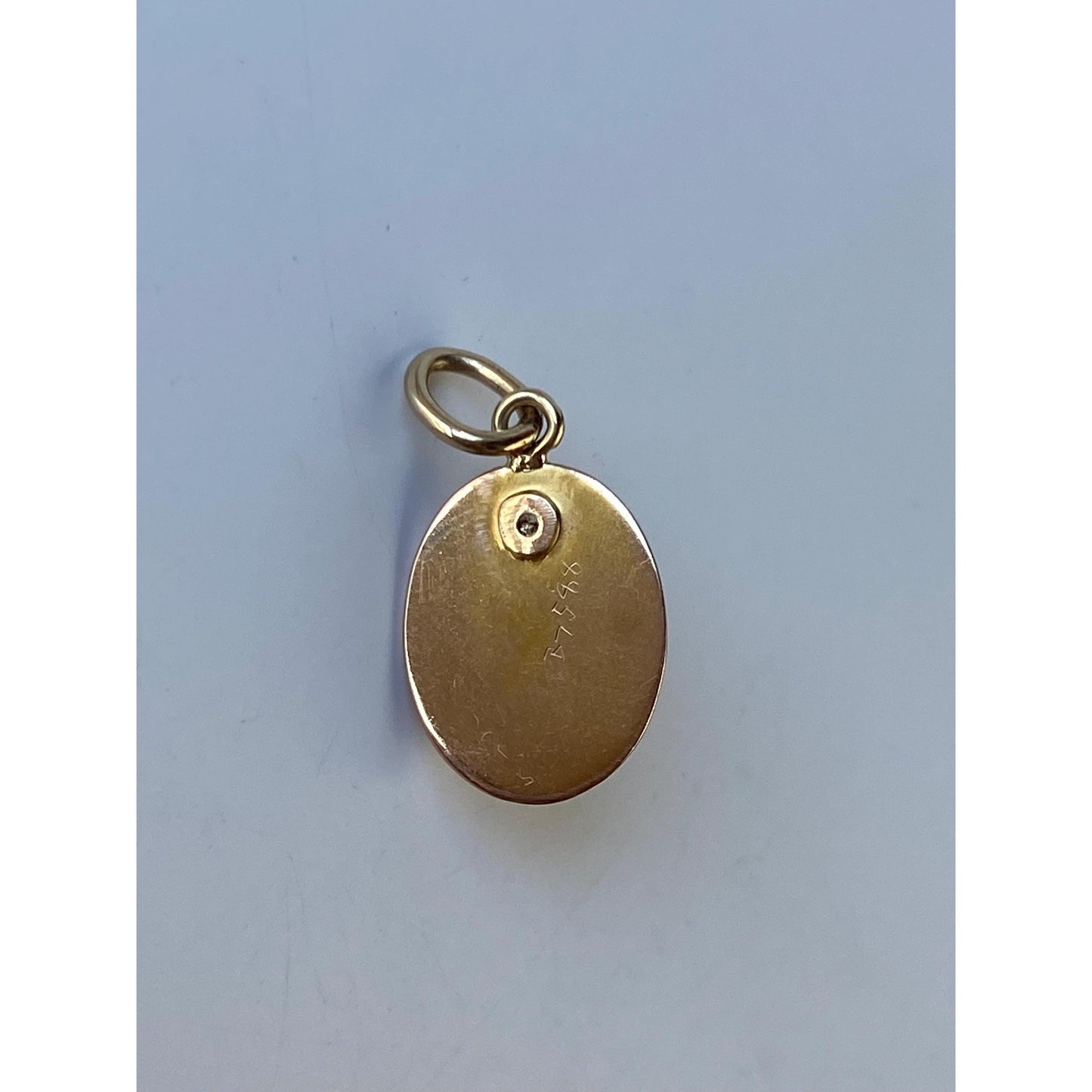 Vintage Solid 10k Yellow Gold Citrine Stick Pin Conversion Charm