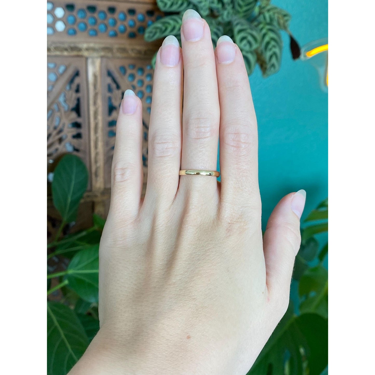 Vintage Solid 14k Yellow Gold Ring Band - Size 7.75