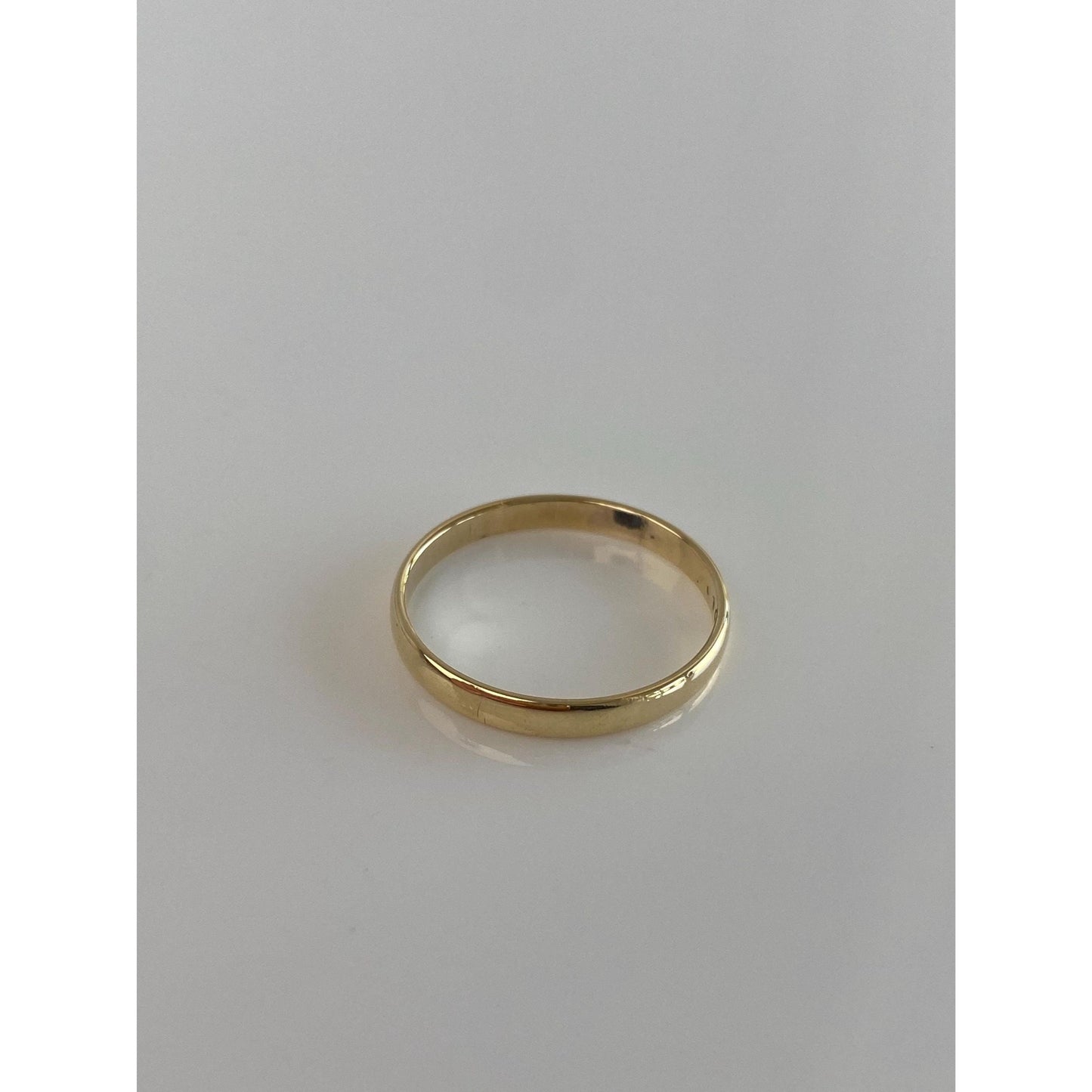 Vintage Solid 14k Yellow Gold Ring Band - Size 7.75