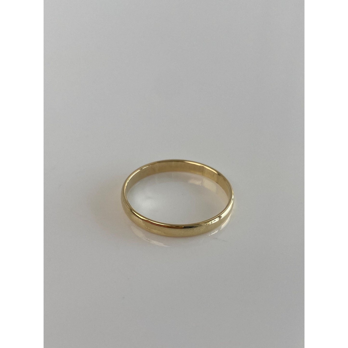 Vintage Solid 14k Yellow Gold Ring Band - Size 7.75