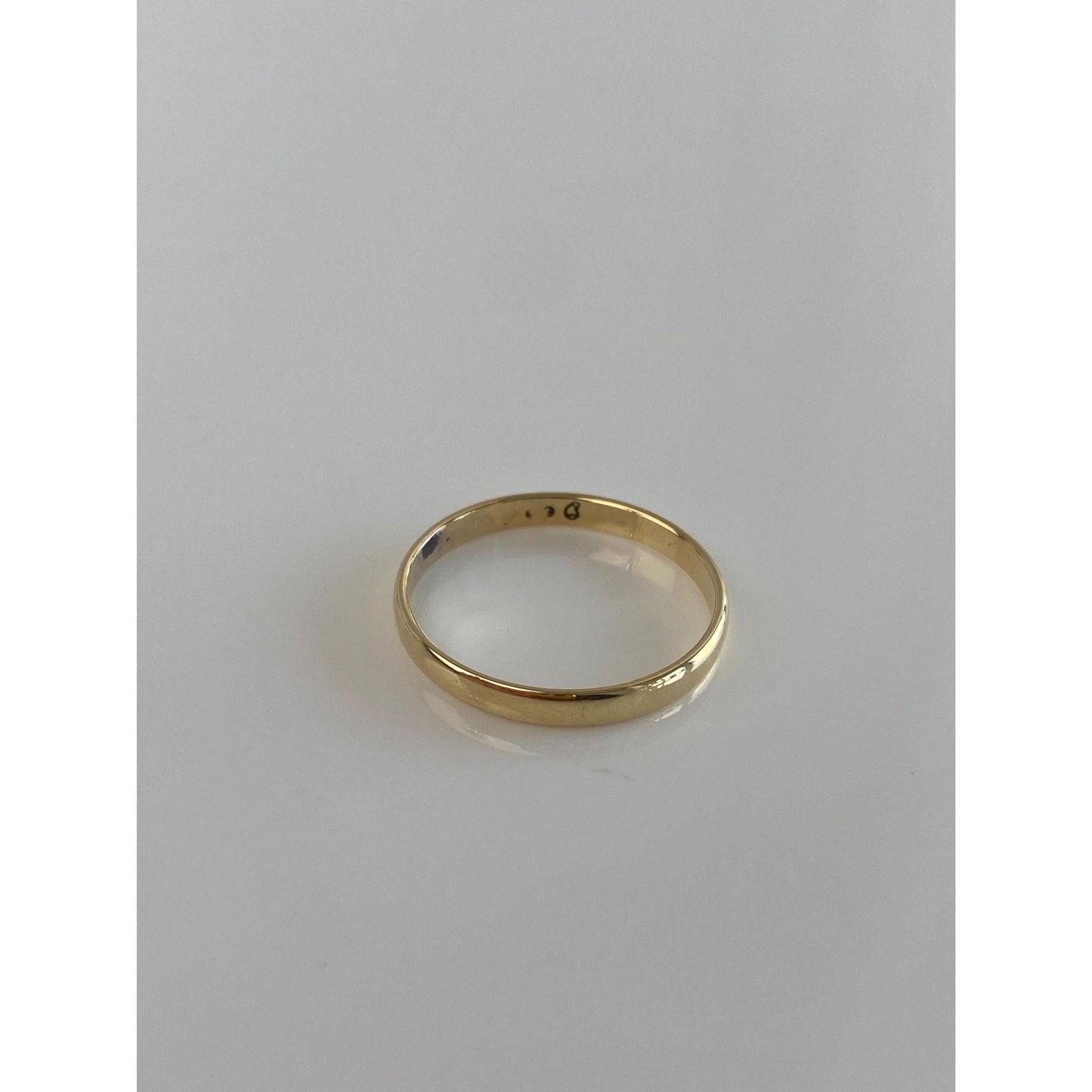 Vintage Solid 14k Yellow Gold Ring Band - Size 7.75