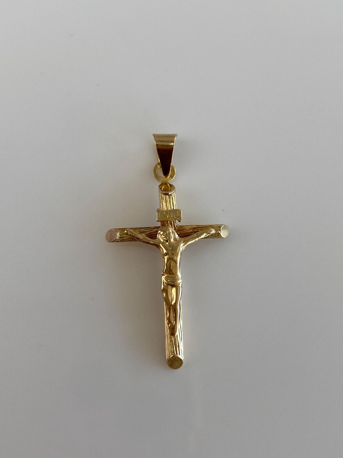 Vintage 14k Yellow Gold Crucifix Cross Charm