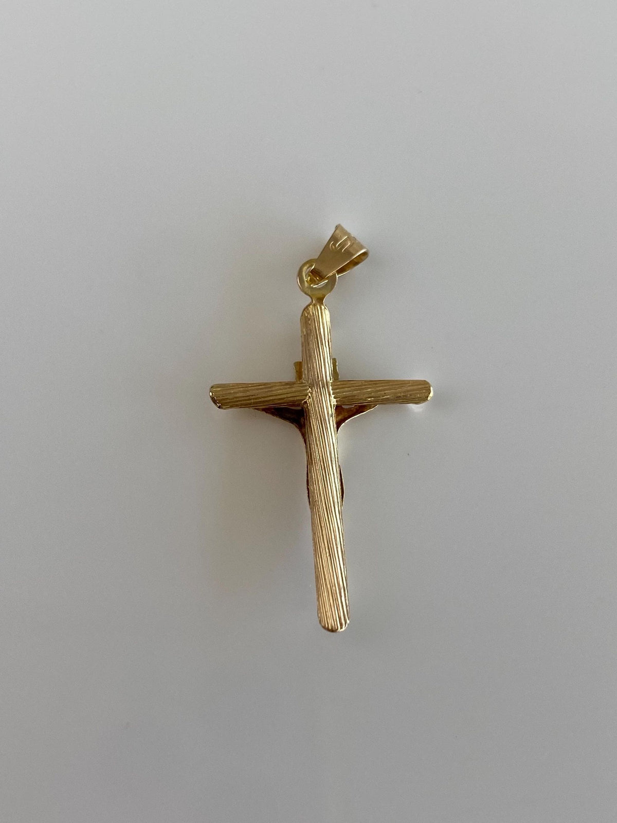 Vintage 14k Yellow Gold Crucifix Cross Charm