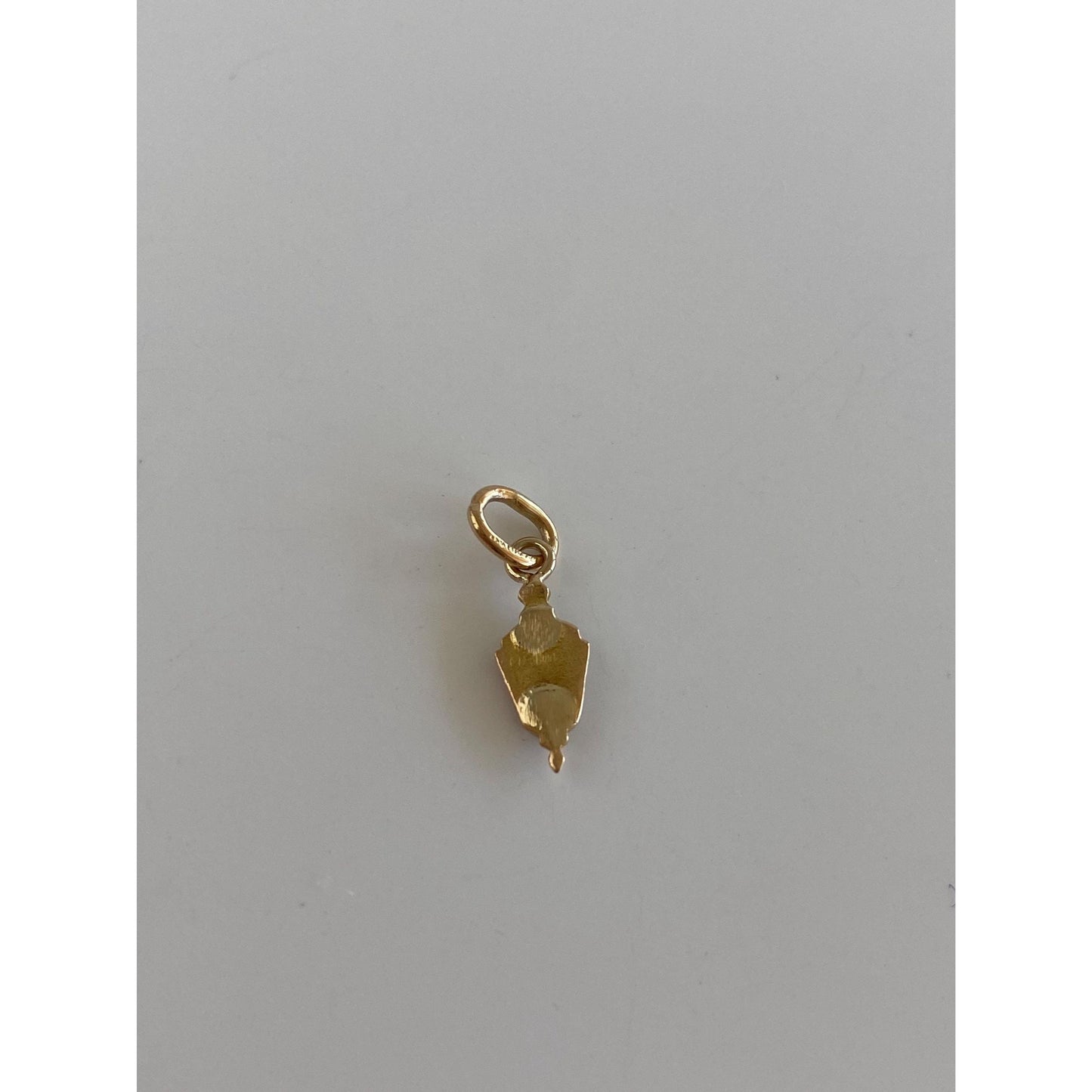 Vintage 14k Yellow Gold Black Enamel 46 Charm