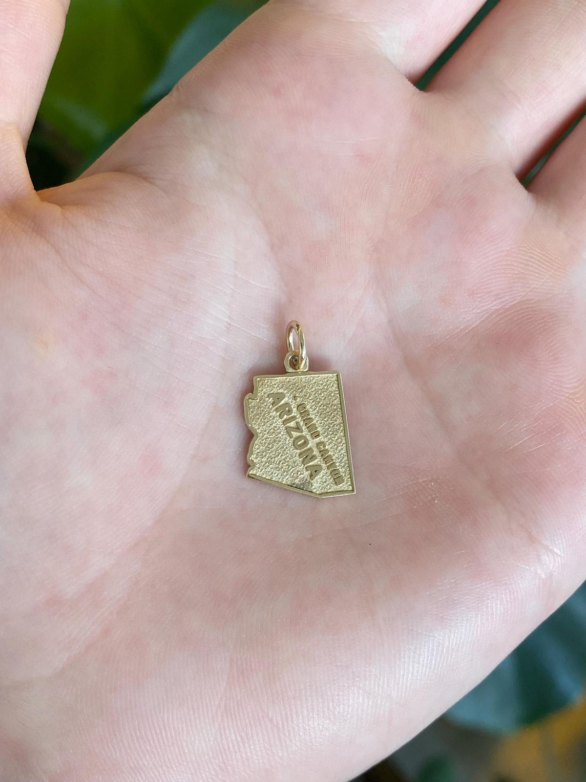 Vintage Solid 10k Yellow Gold Arizona Charm