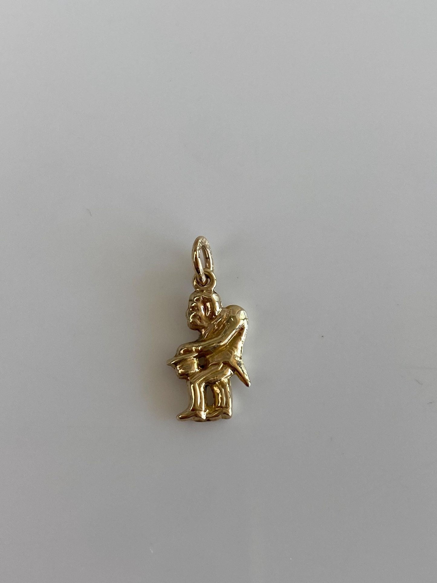 Vintage 10k Yellow Gold Man Charm