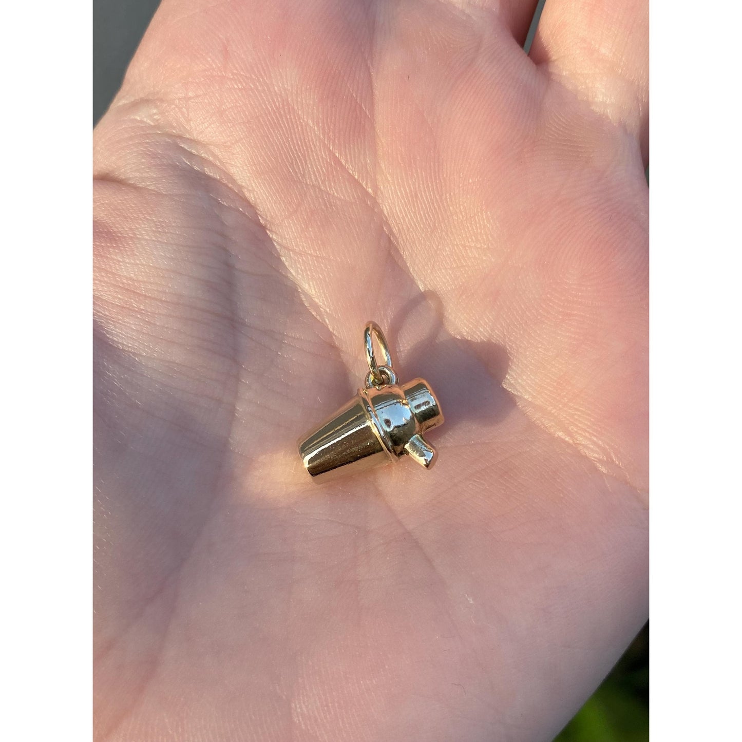 Vintage 10k Yellow Gold Cocktail Shaker Charm