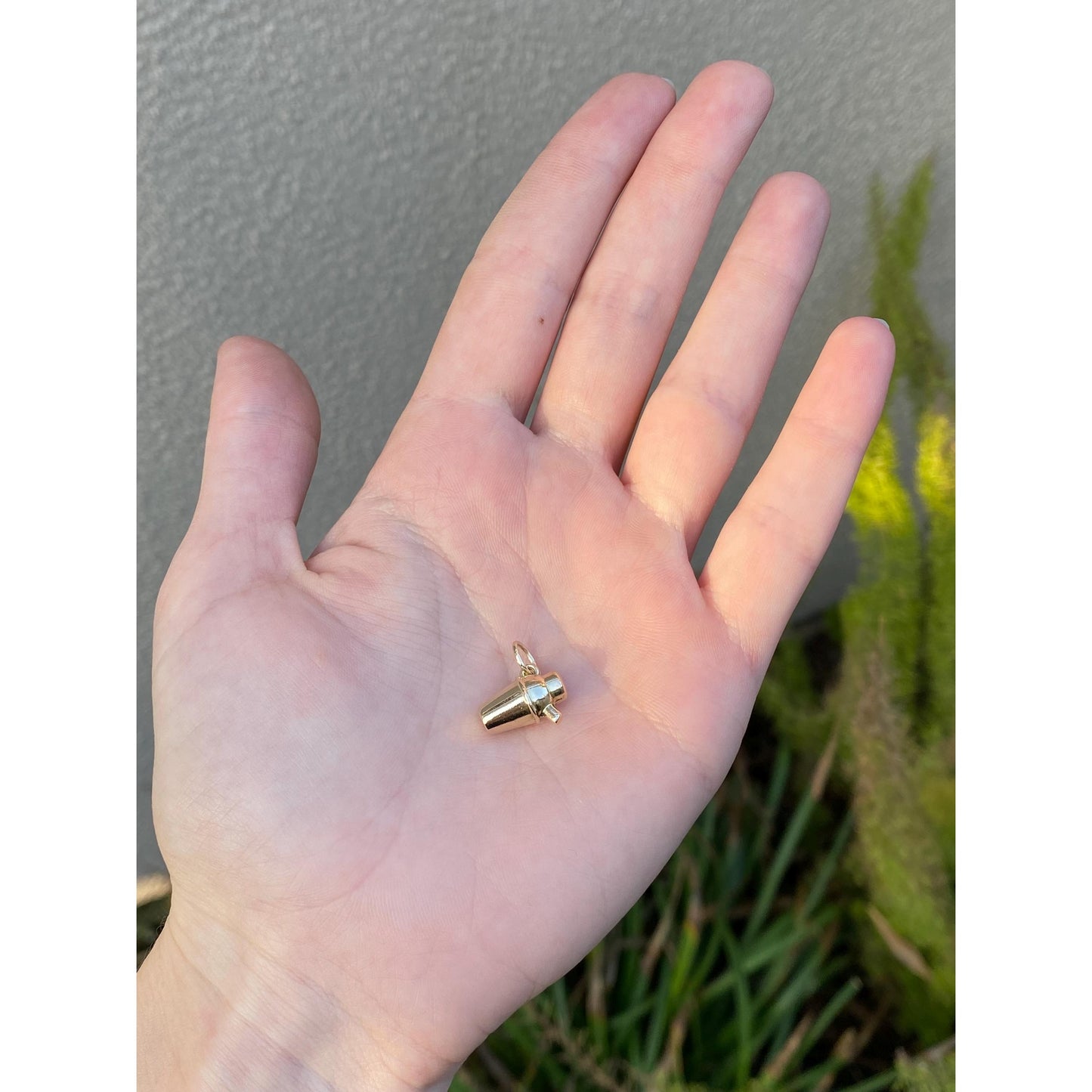 Vintage 10k Yellow Gold Cocktail Shaker Charm