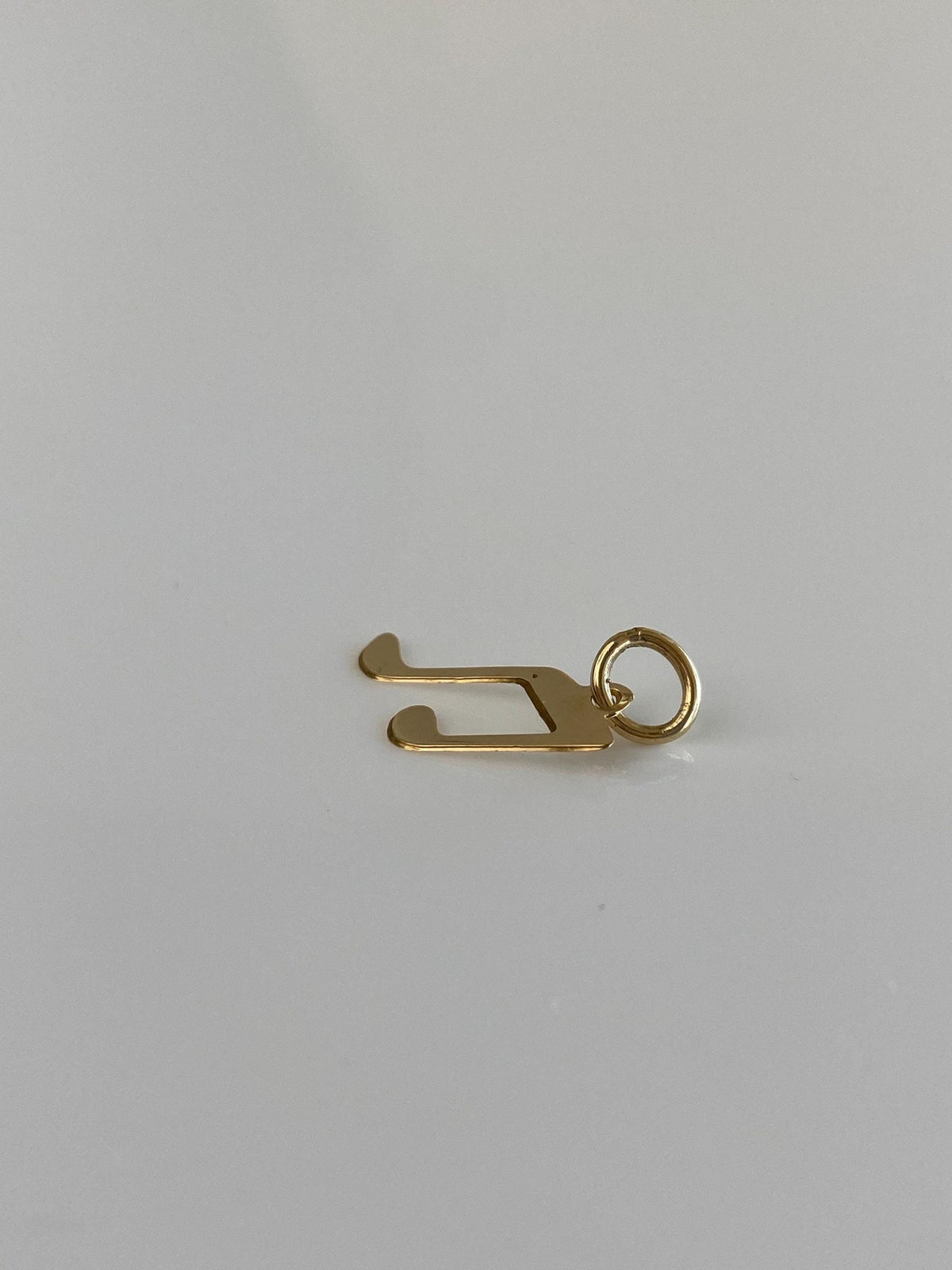 Vintage Solid 14k Yellow Gold Music Symbol Charm
