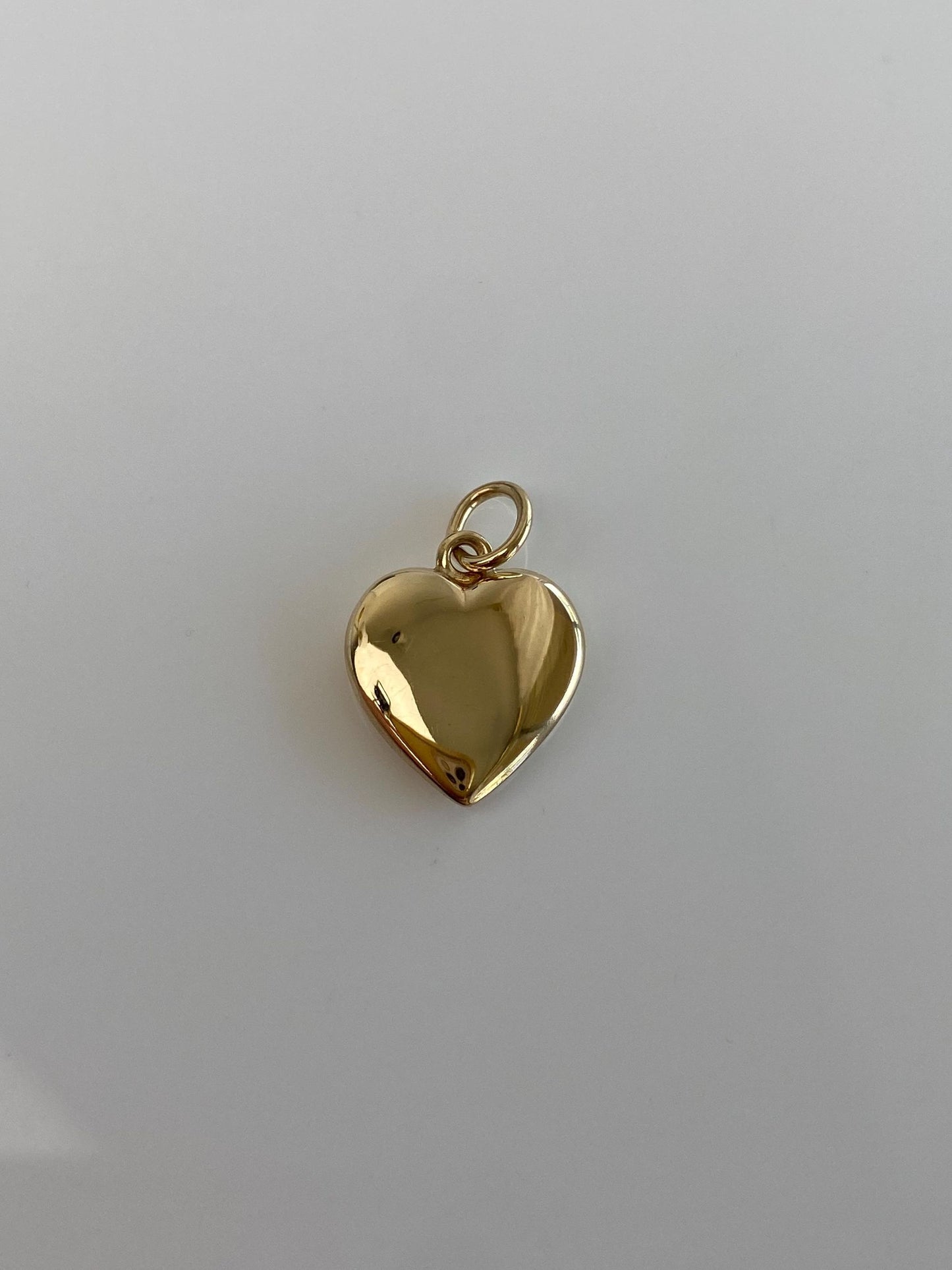 Vintage 10k Yellow Gold Puffy Heart Charm