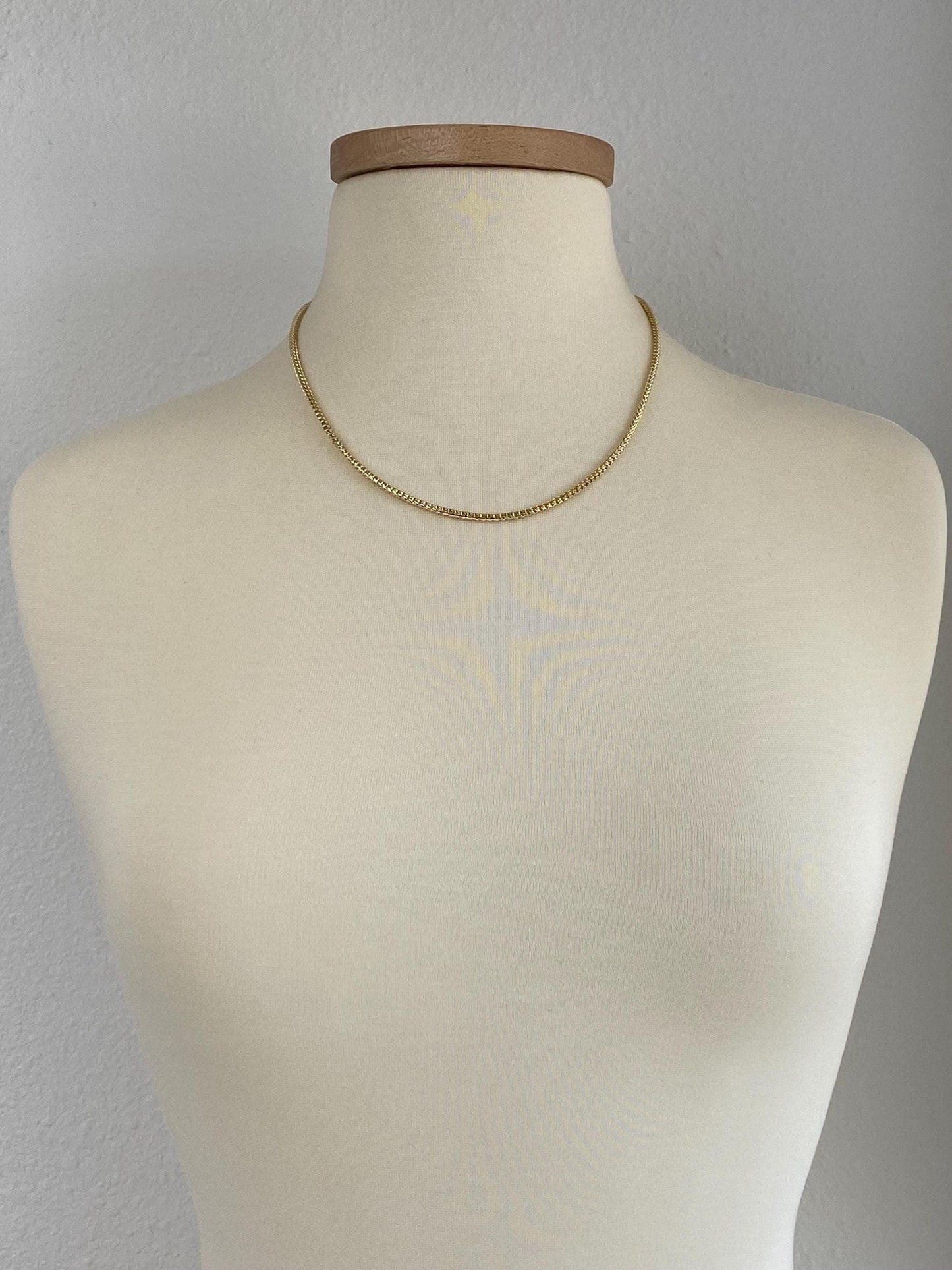 Vintage Solid 14k Yellow Gold Fancy Chain Necklace - 20 inches