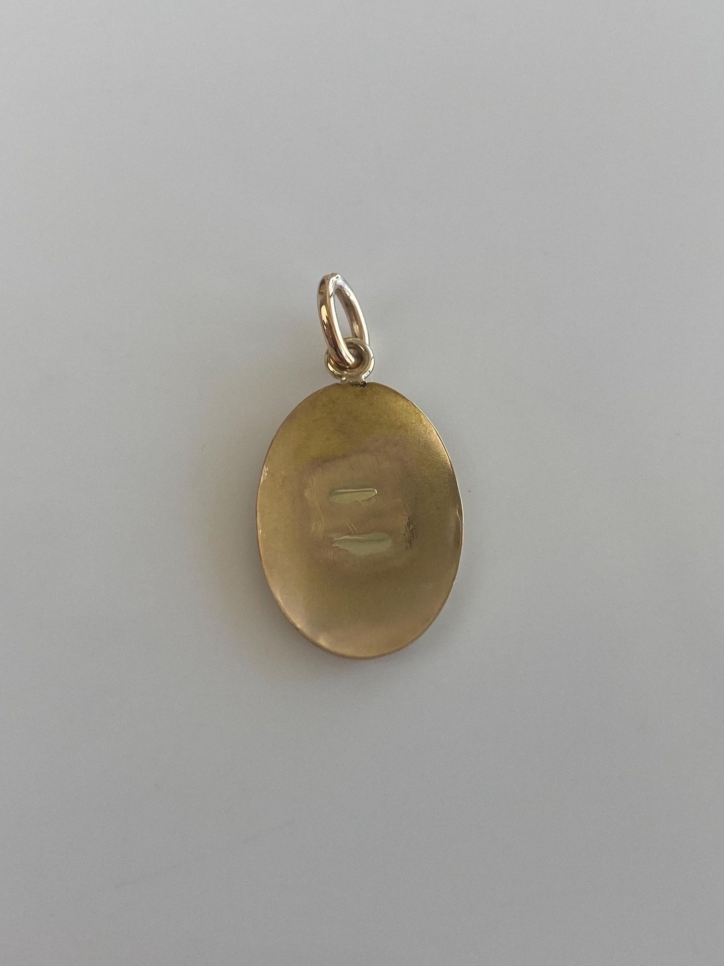 Vintage Solid 10k Yellow Gold Monogram Cufflink Conversion Charm