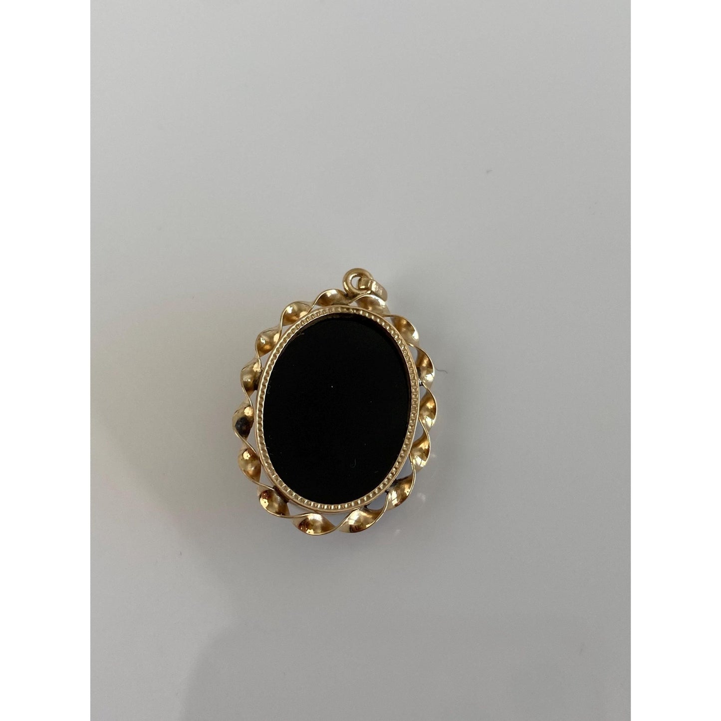 Vintage Solid 14k Yellow Gold Dancing Lady Cameo Charm