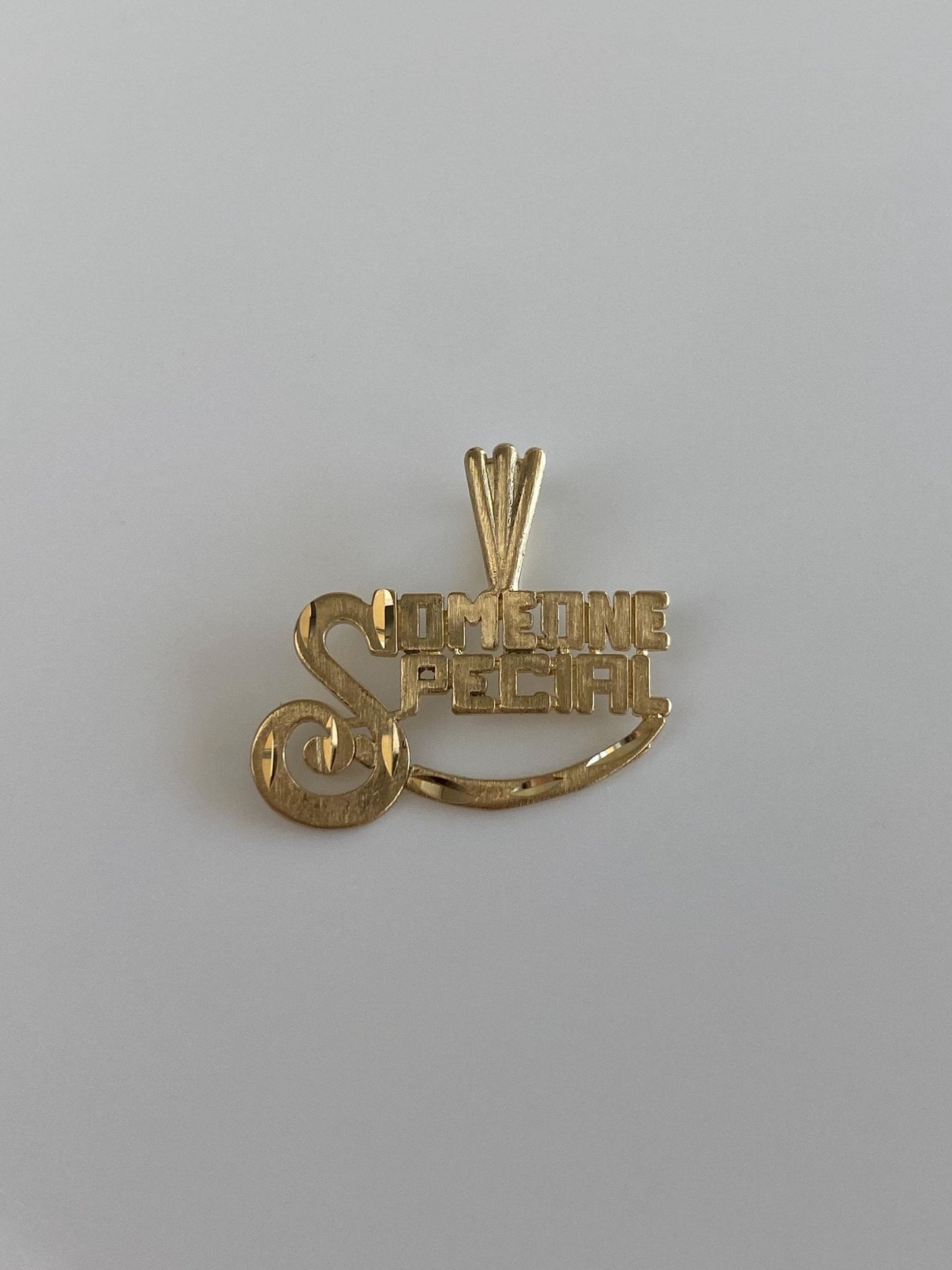 Solid 14k Yellow Gold 'Someone Special' Charm