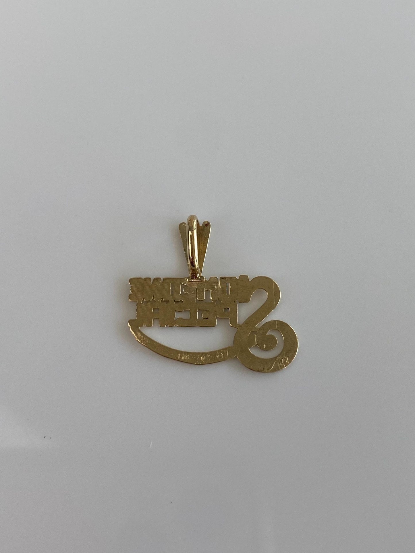 Solid 14k Yellow Gold 'Someone Special' Charm