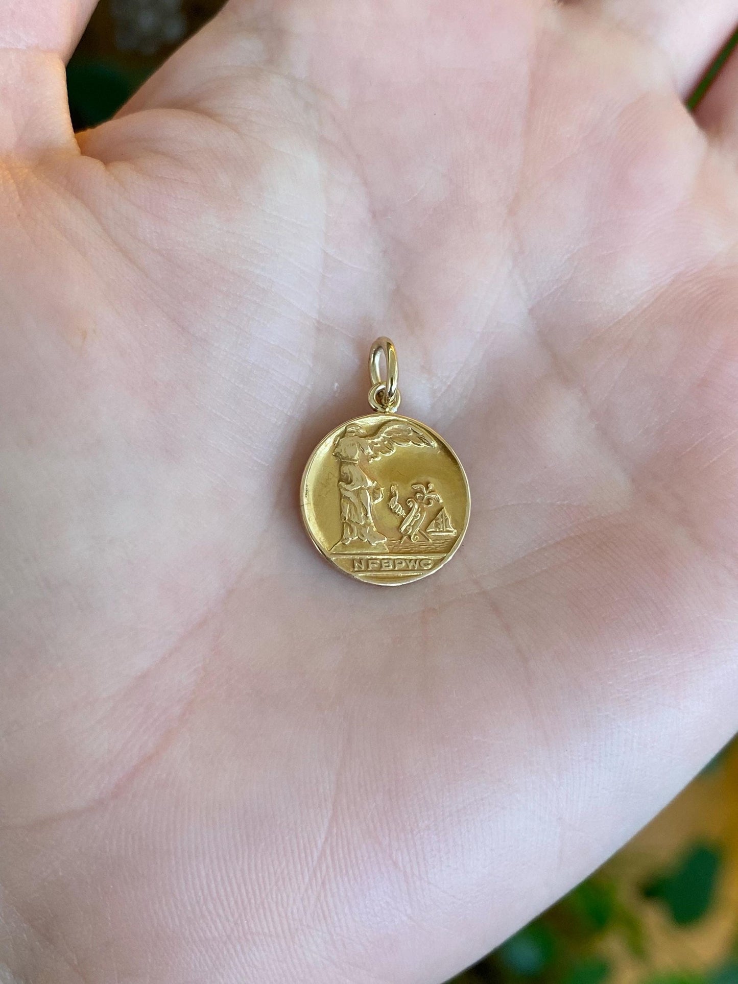 Vintage Solid 14k Yellow Gold NFBPWC Business & Professional Womens Club Charm