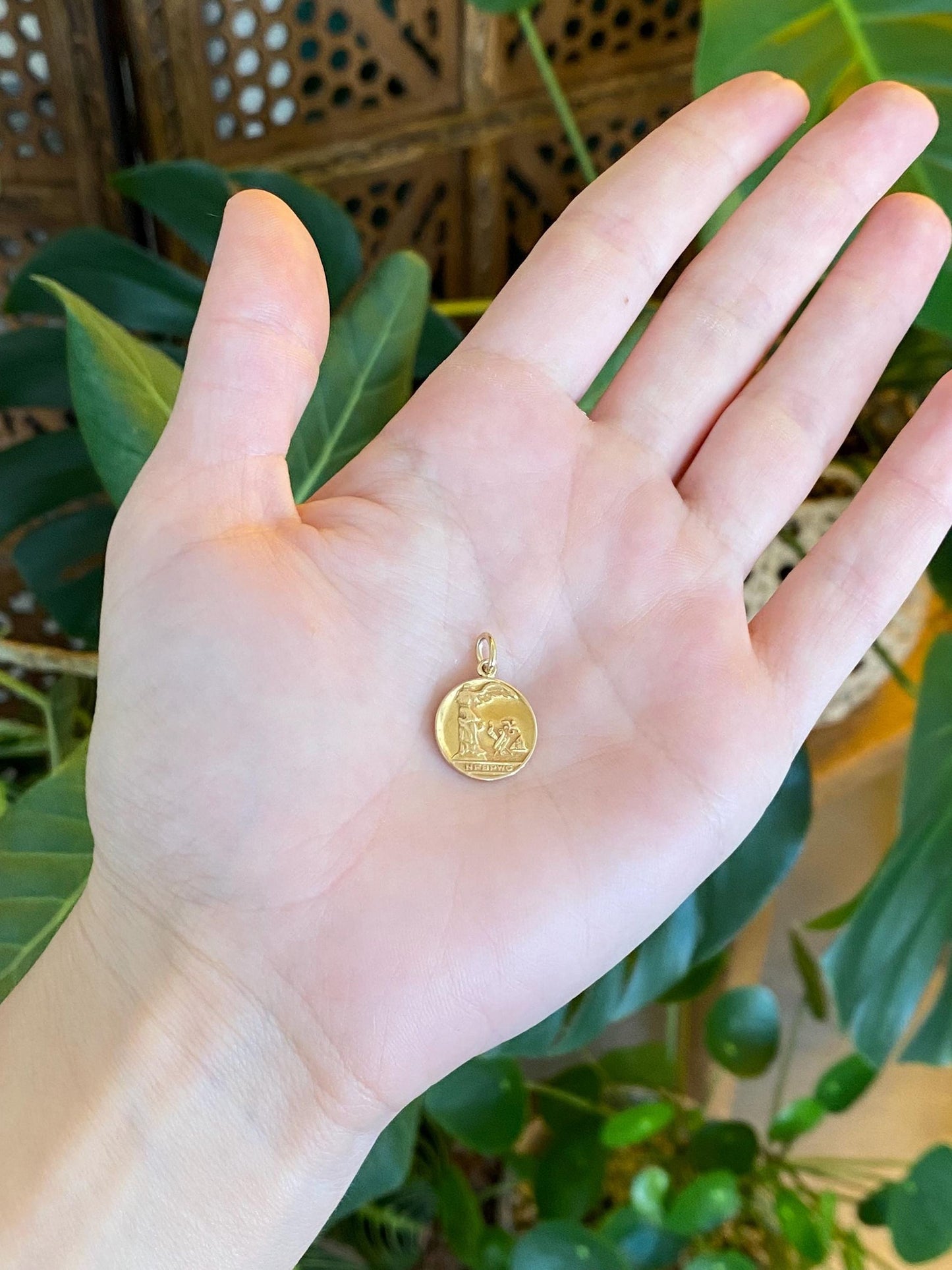 Vintage Solid 14k Yellow Gold NFBPWC Business & Professional Womens Club Charm