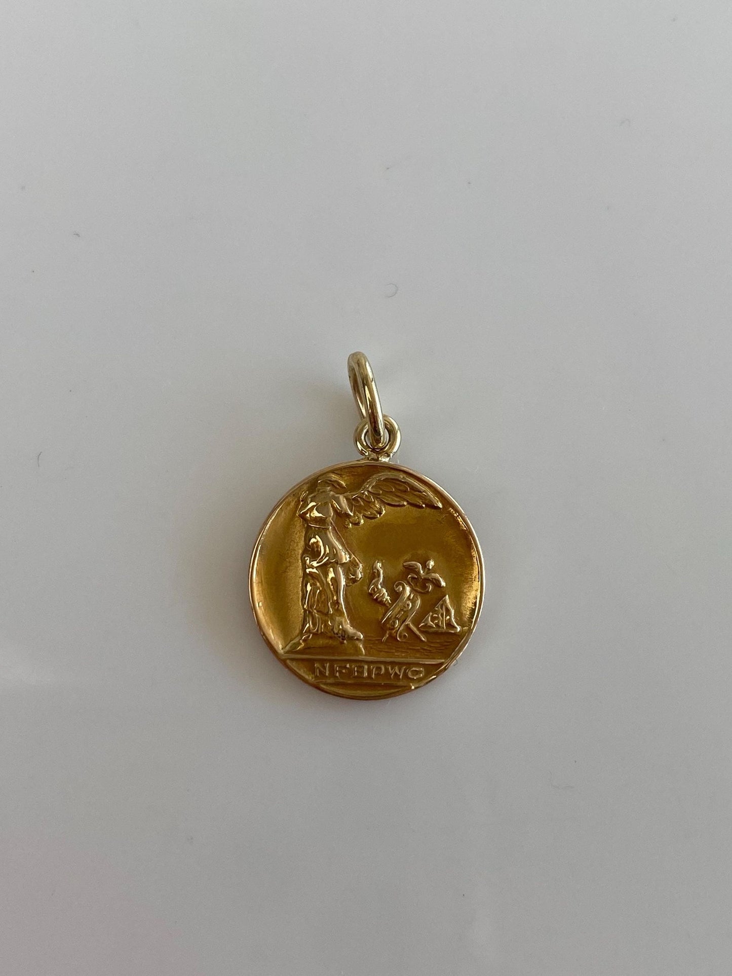 Vintage Solid 14k Yellow Gold NFBPWC Business & Professional Womens Club Charm