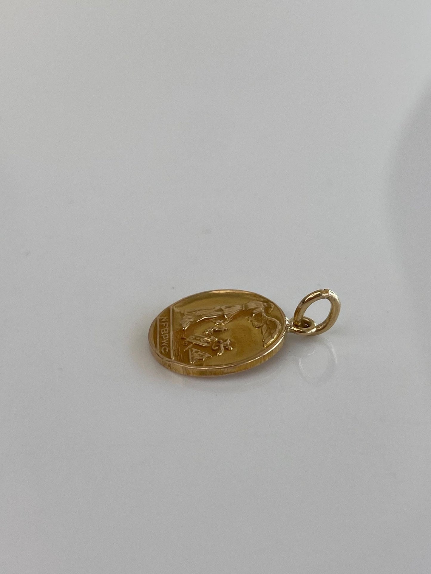 Vintage Solid 14k Yellow Gold NFBPWC Business & Professional Womens Club Charm