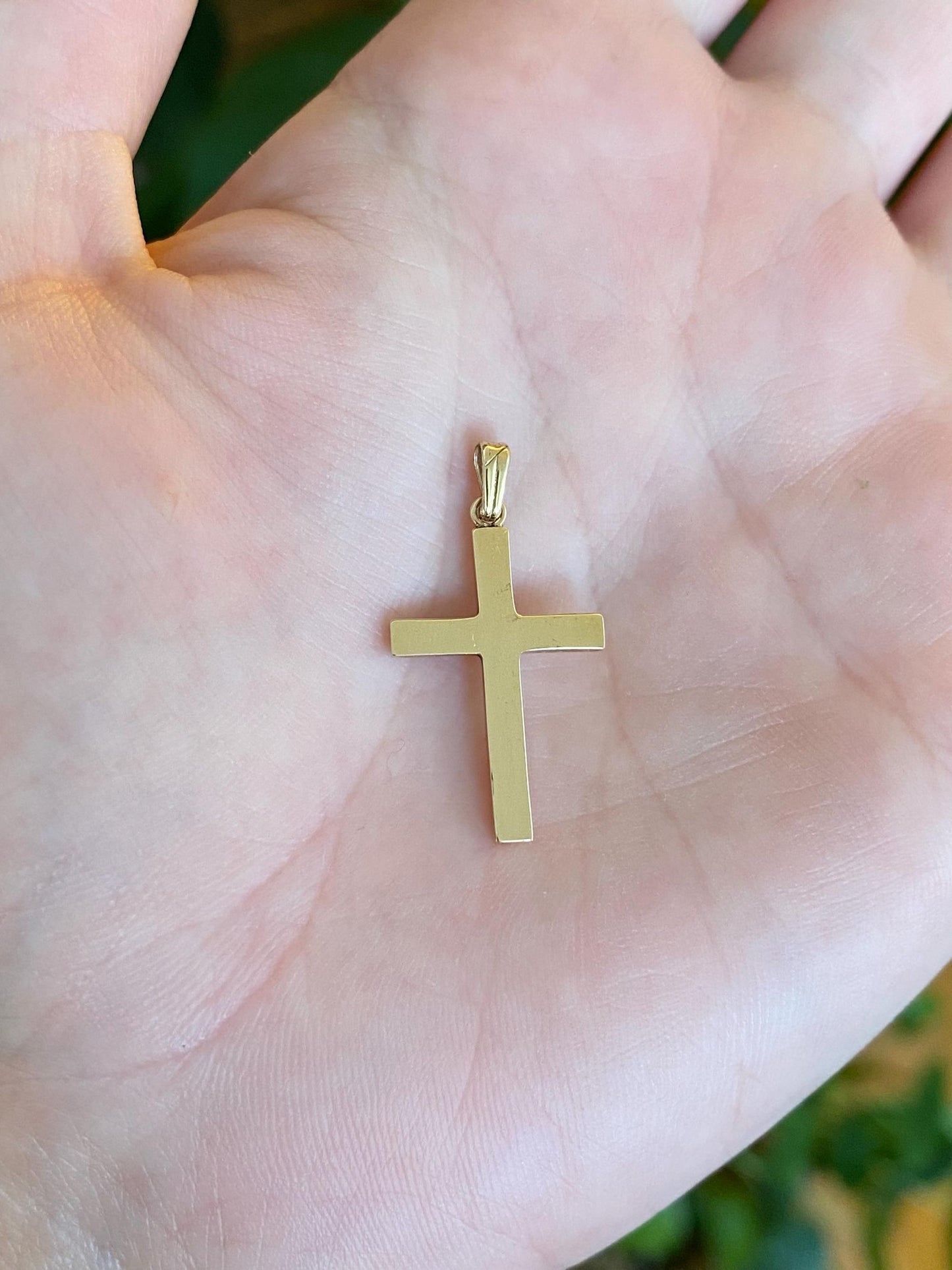 Vintage 10k Yellow Gold Cross Charm