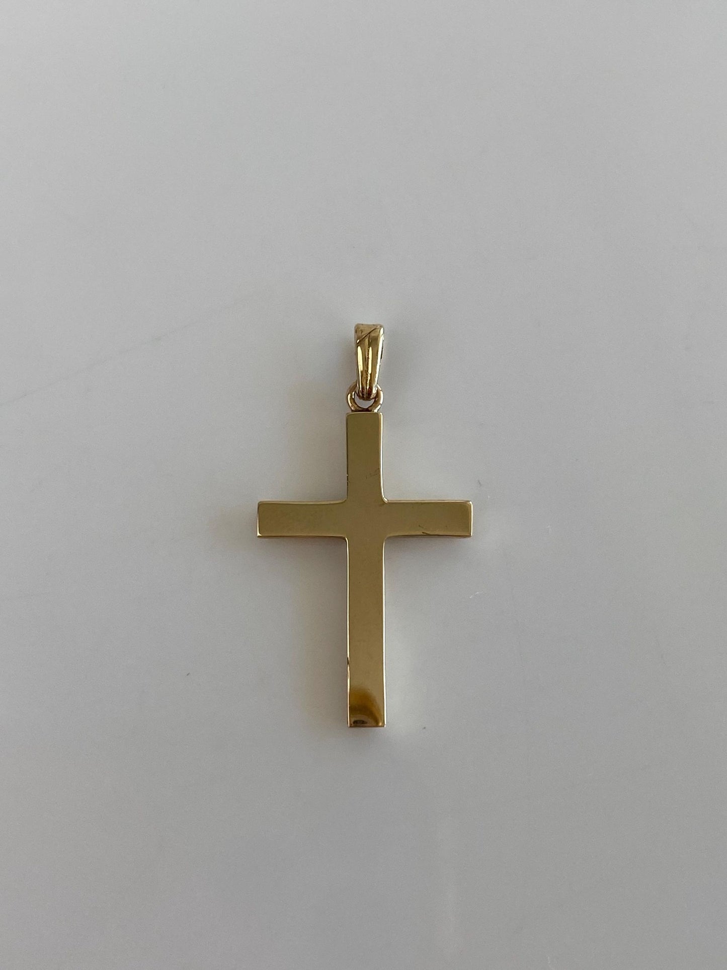 Vintage 10k Yellow Gold Cross Charm