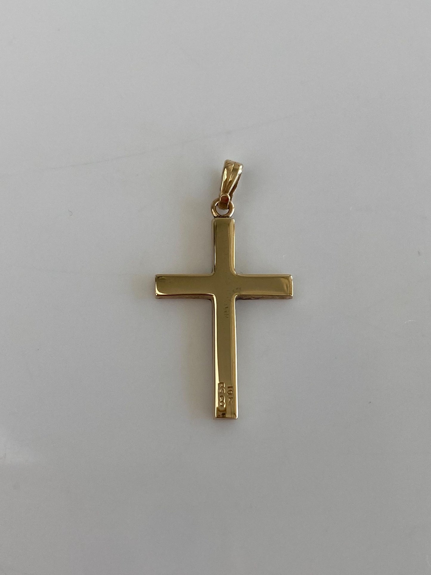 Vintage 10k Yellow Gold Cross Charm