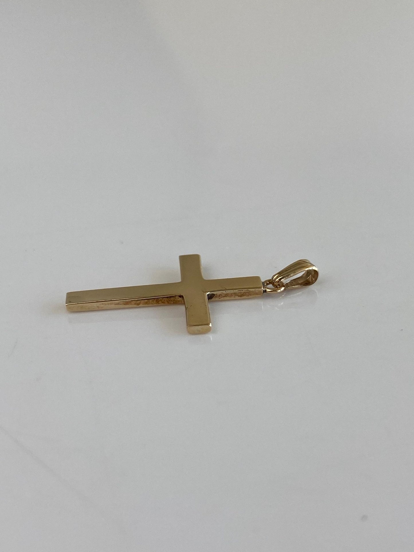 Vintage 10k Yellow Gold Cross Charm