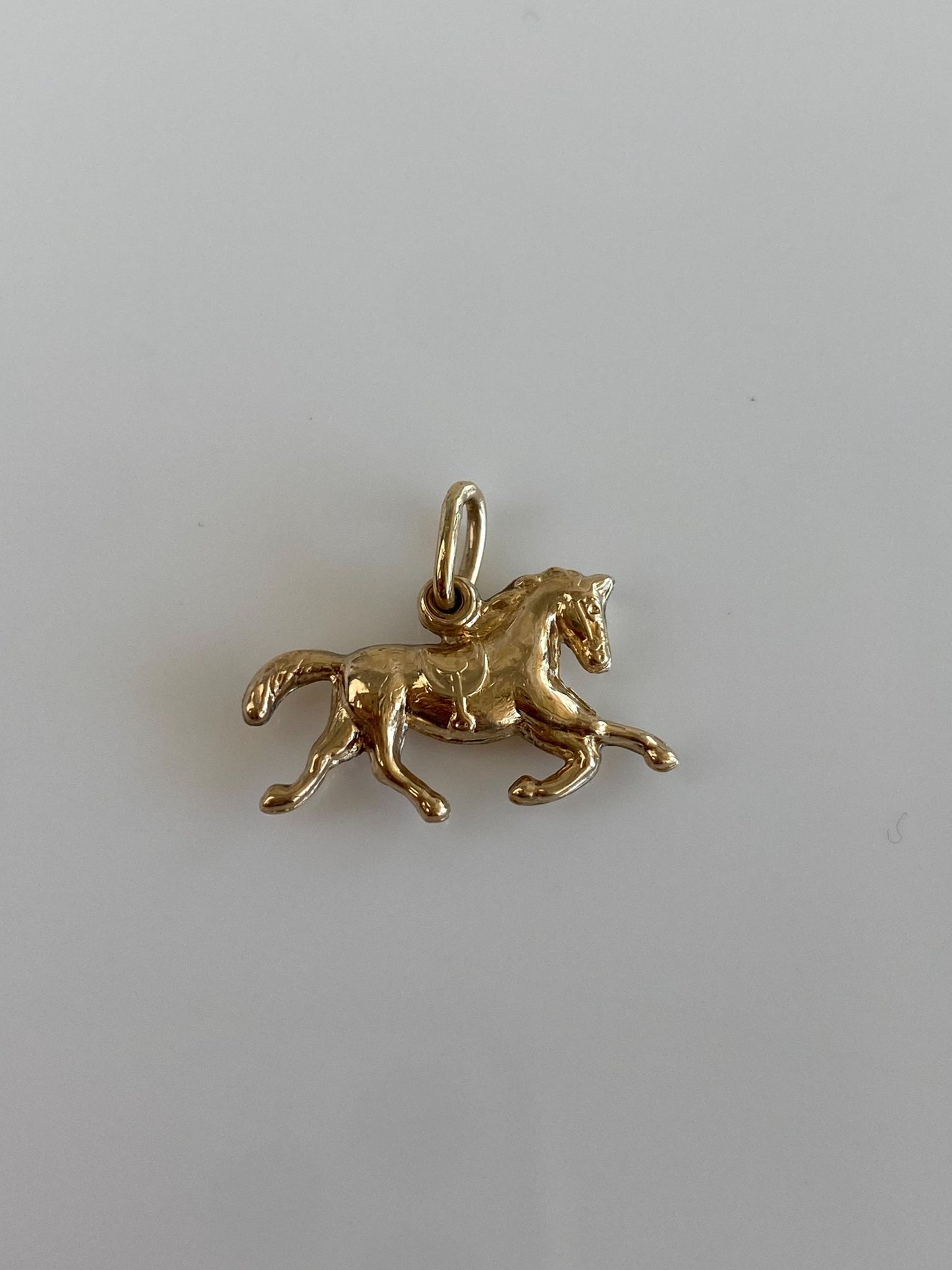 Vintage 10k Yellow Gold Running Horse Charm