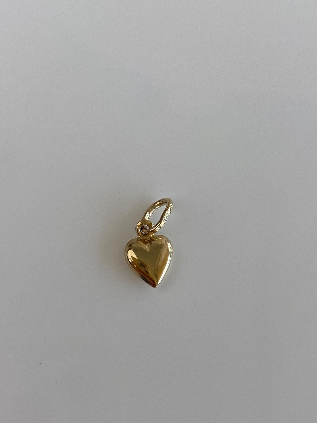 Vintage 14k Yellow Gold Puffy Heart Charm