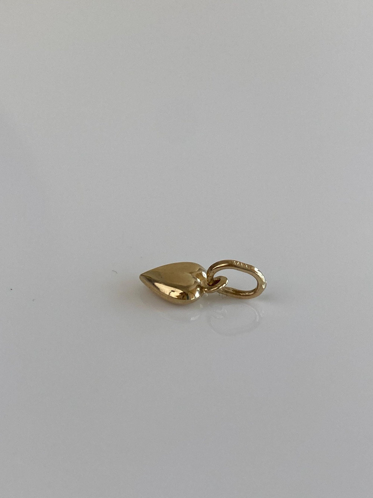 Vintage 14k Yellow Gold Puffy Heart Charm