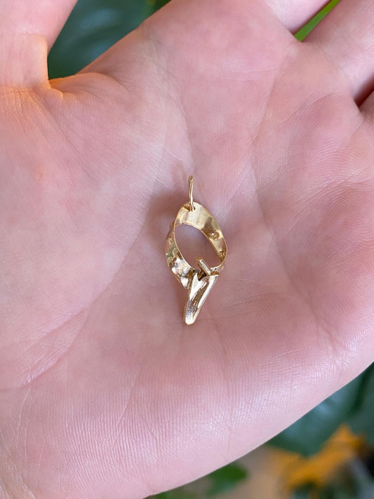 Vintage Solid 9k Yellow Gold Gun Holster Charm