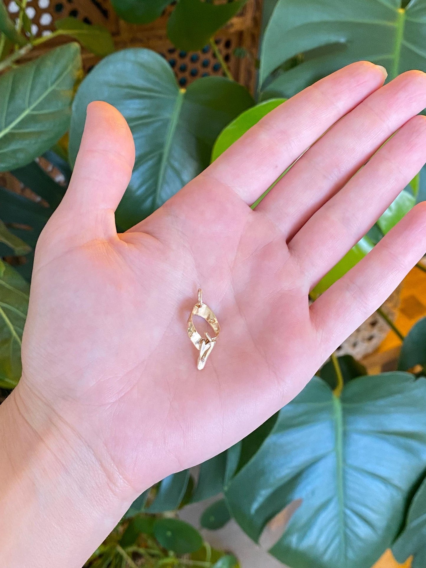 Vintage Solid 9k Yellow Gold Gun Holster Charm