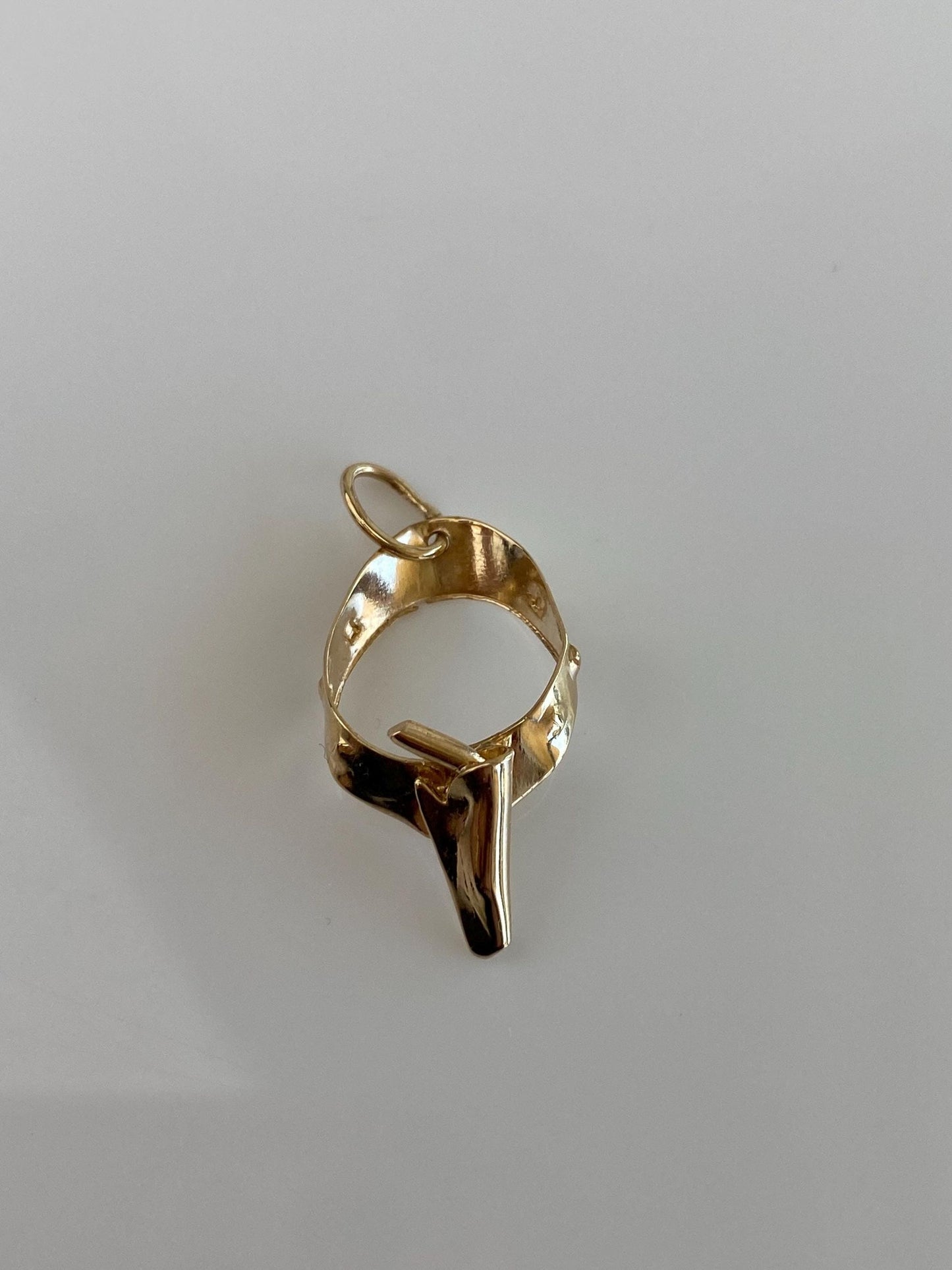 Vintage Solid 9k Yellow Gold Gun Holster Charm
