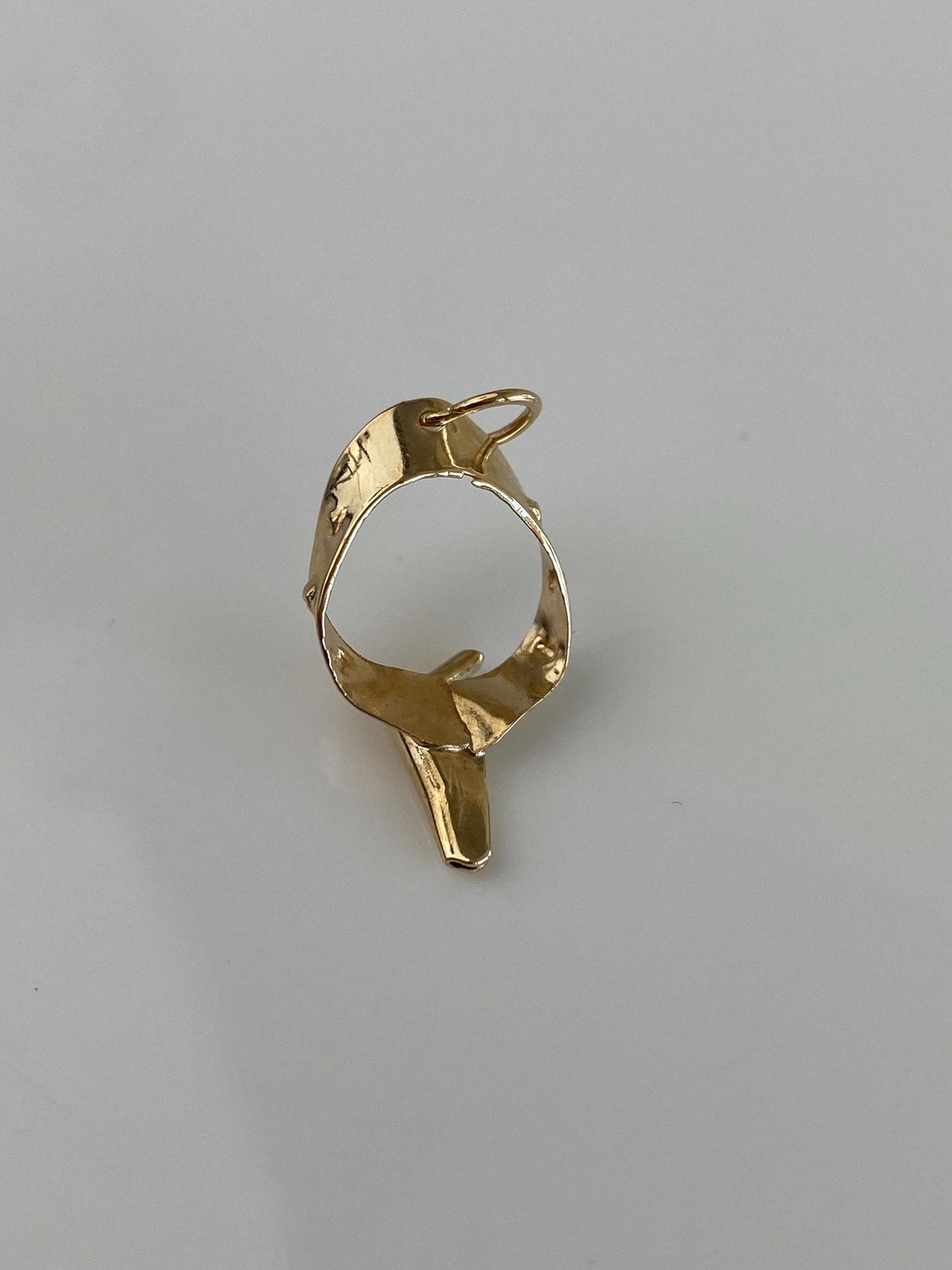 Vintage Solid 9k Yellow Gold Gun Holster Charm