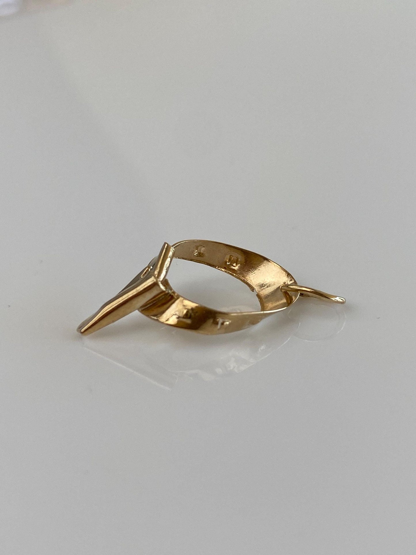 Vintage Solid 9k Yellow Gold Gun Holster Charm