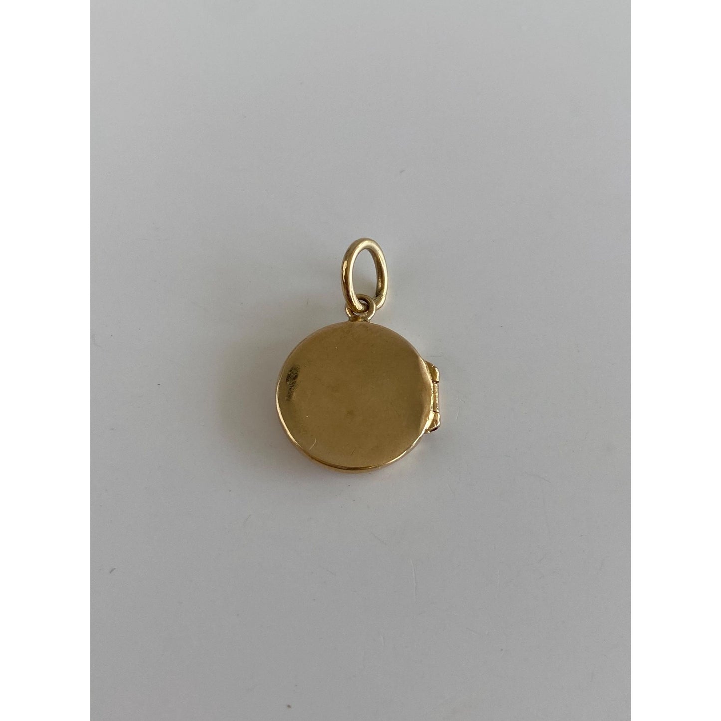 Vintage Solid 9k Yellow Gold Monogram Locket Charm