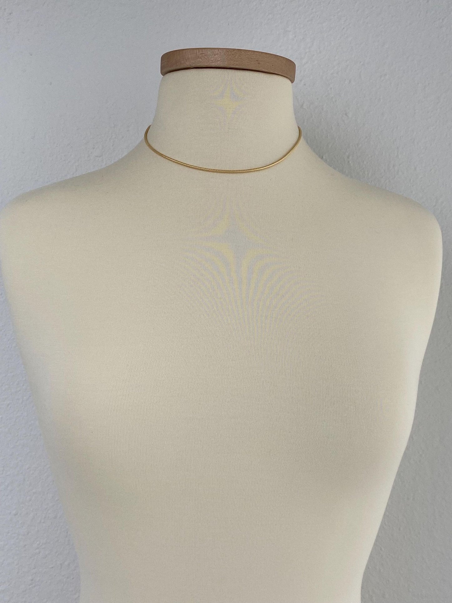 Vintage Solid 18k Yellow Gold Textured Snake Chain Necklace - 16.5 inches