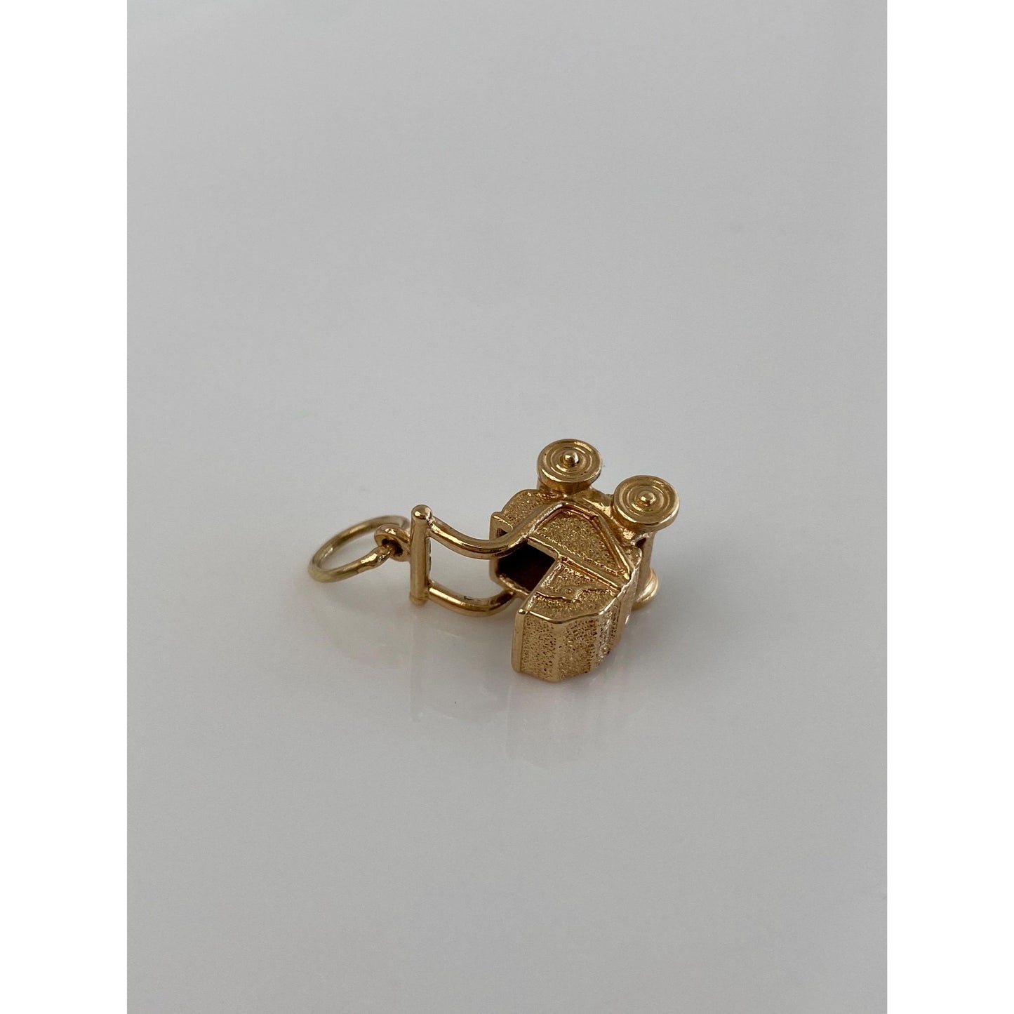 Vintage Solid 10k Yellow Gold Baby Carriage Charm