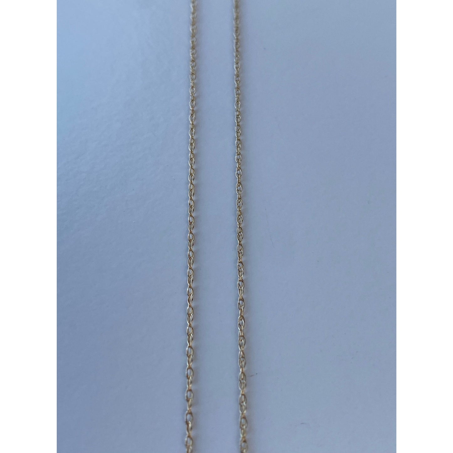 Vintage Solid 14k Yellow Gold Dainty Chain Necklace - 17.75 inches
