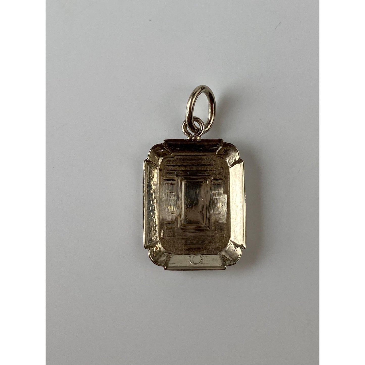 Vintage Solid 14k White Gold Cufflink Conversion Charm