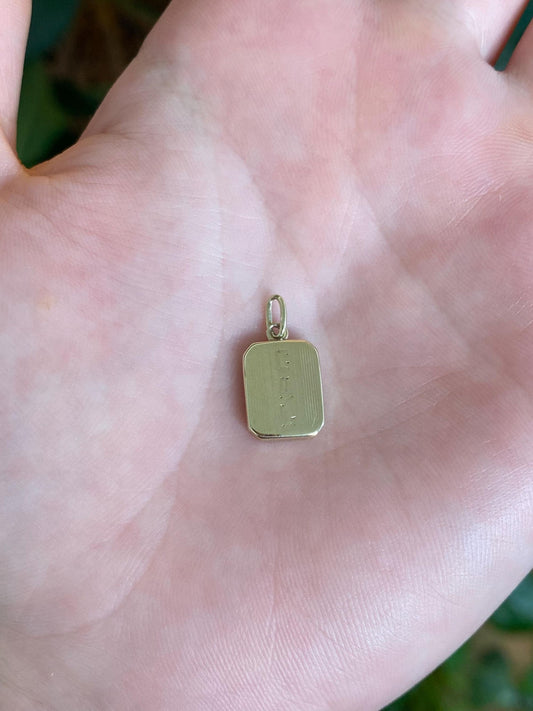 Vintage 14k Yellow Gold Monogram 'CAL' Charm