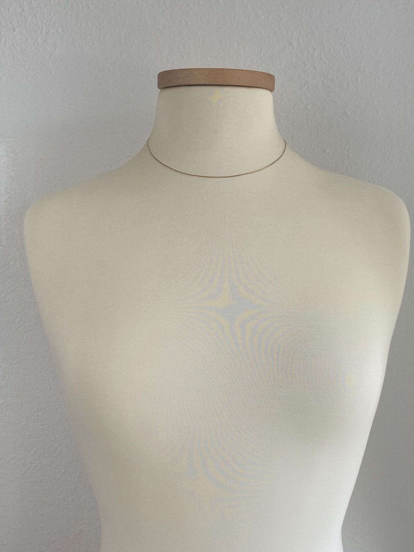 Vintage Solid 14k Yellow Gold Triangle Link Chain Necklace - 16.5 inches
