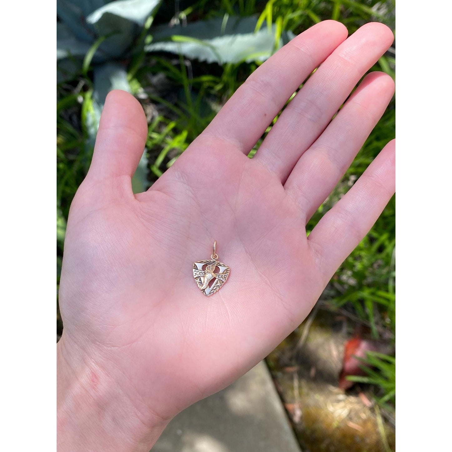 Vintage Solid 10k Yellow Gold Good Year Charm