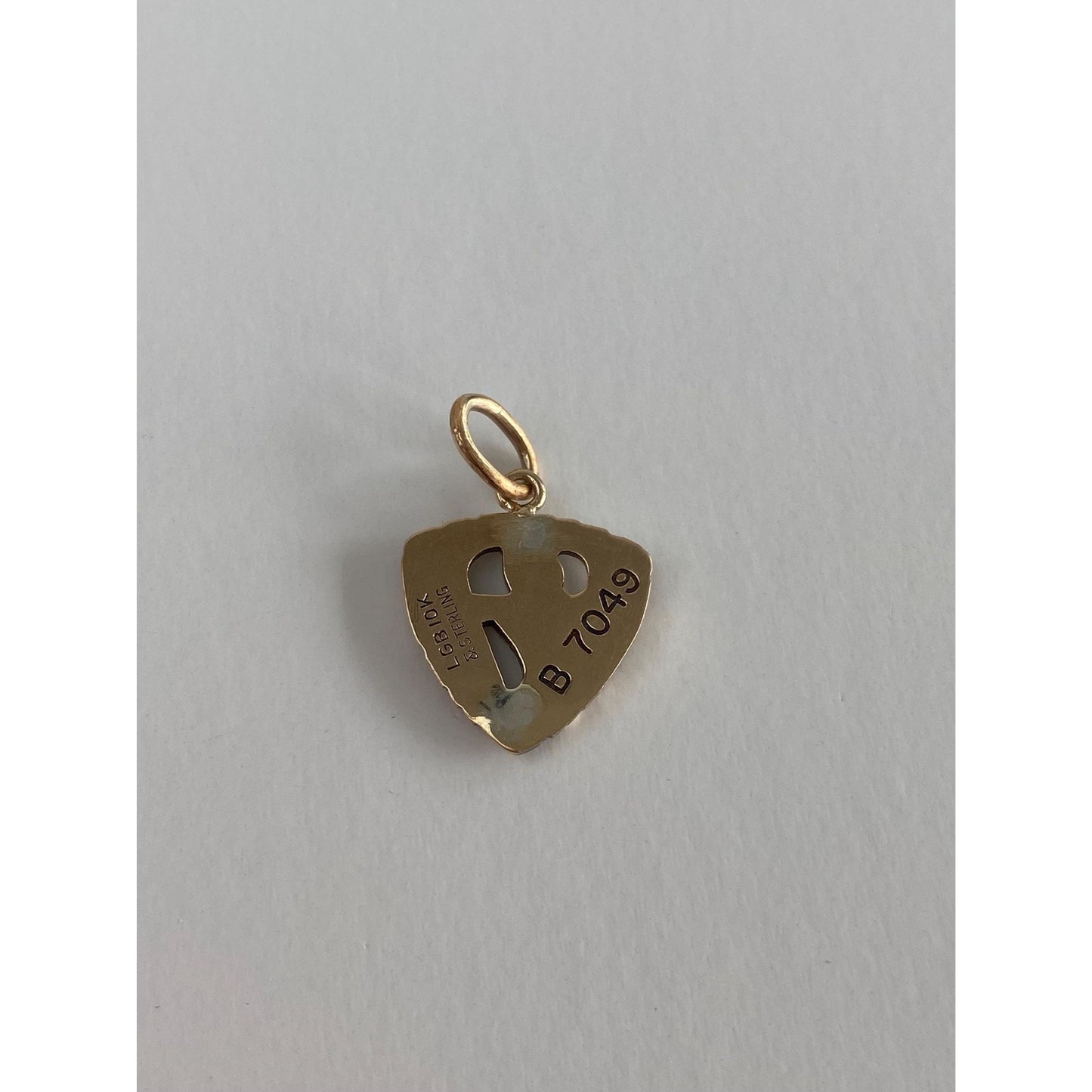 Vintage Solid 10k Yellow Gold Good Year Charm