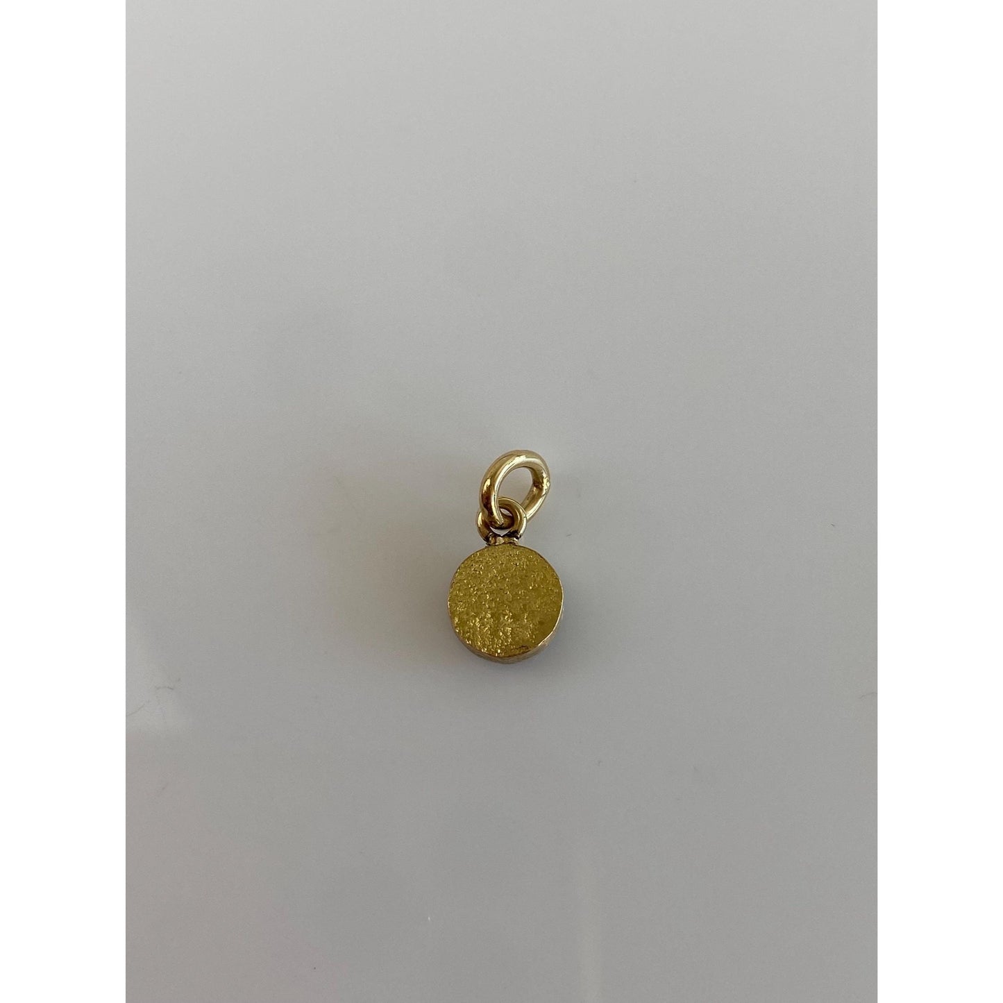 Vintage Solid 18k Yellow Gold Opal Charm