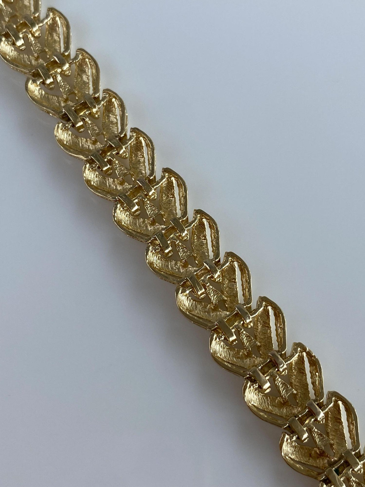Vintage Solid 14k Yellow Gold Diamond Cut Fancy Link Chain Necklace - 18.25 inches